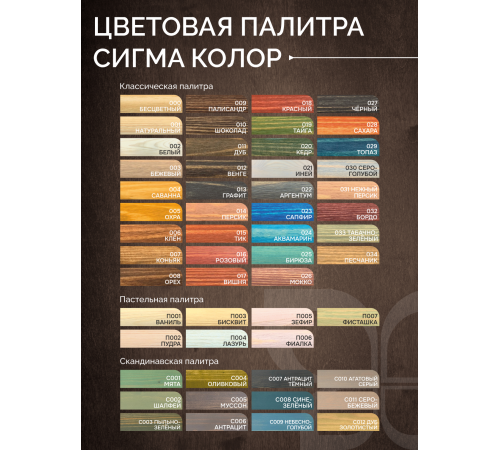 Приобрести МАСЛО С ТВЕРДЫМ ВОСКОМ «СИГМА-ДЕКОР ПРЕМИУМ» во Владикавказе, Северная Осетия