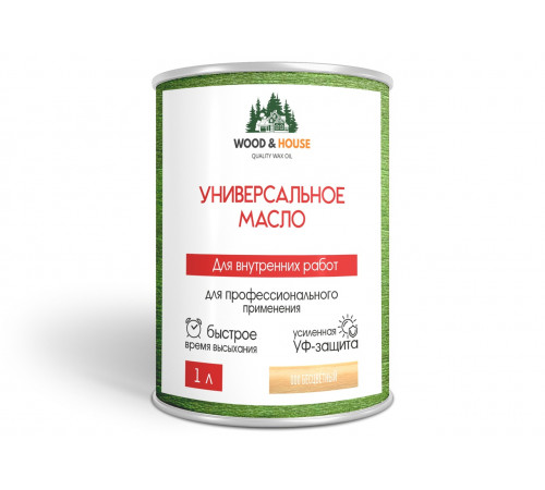 Приобрести ЦВЕТНОЕ УНИВЕРСАЛЬНОЕ МАСЛО WOOD & HOUSE Серия ПРОФИ во Владикавказе, Северная Осетия